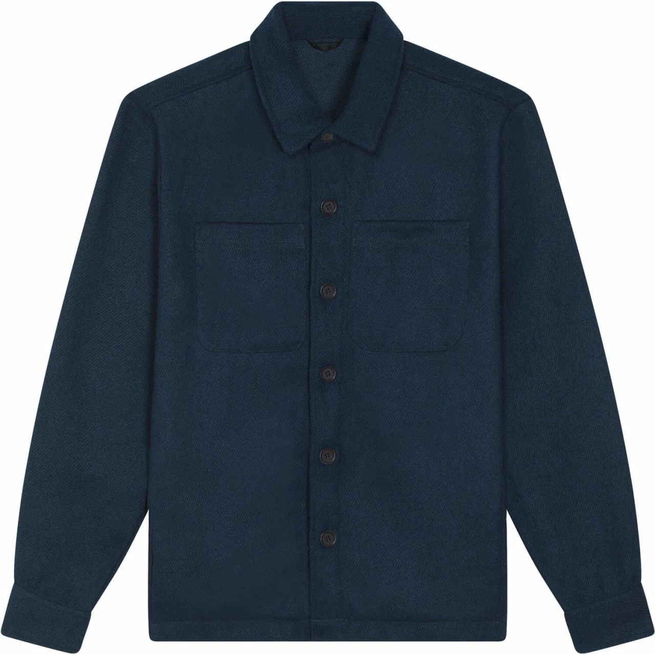 Unisex Twill Overshirt Aus Recyceltem Polyester - French Navy 3 Unisex Twill Overshirt Aus Recyceltem Polyester - French Navy