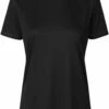 Neutral Performance T-Shirt Aus Recyceltem Polyester - Black -Grundstoff Verkaufsladen R81001 bla nachhaltiges Sportshirt fuer Damen aus reinem recyceltem Polyester mit Rundhalsausschnitt und Flatlock Naehten 1280x1280