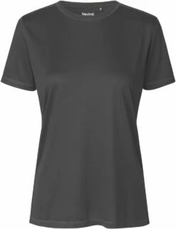 Neutral Performance T-Shirt Aus Recyceltem Polyester - Charcoal
