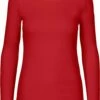Neutral Longsleeve Aus Fairtrade Bio-Baumwolle - Rot 2 Neutral Longsleeve Aus Fairtrade Bio-Baumwolle - Rot -Grundstoff Verkaufsladen RED Neutral Damen Longsleeve Shirt Biobaumwolle rot 1280x1280