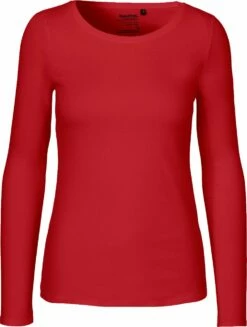 Neutral Longsleeve Aus Fairtrade Bio-Baumwolle - Rot