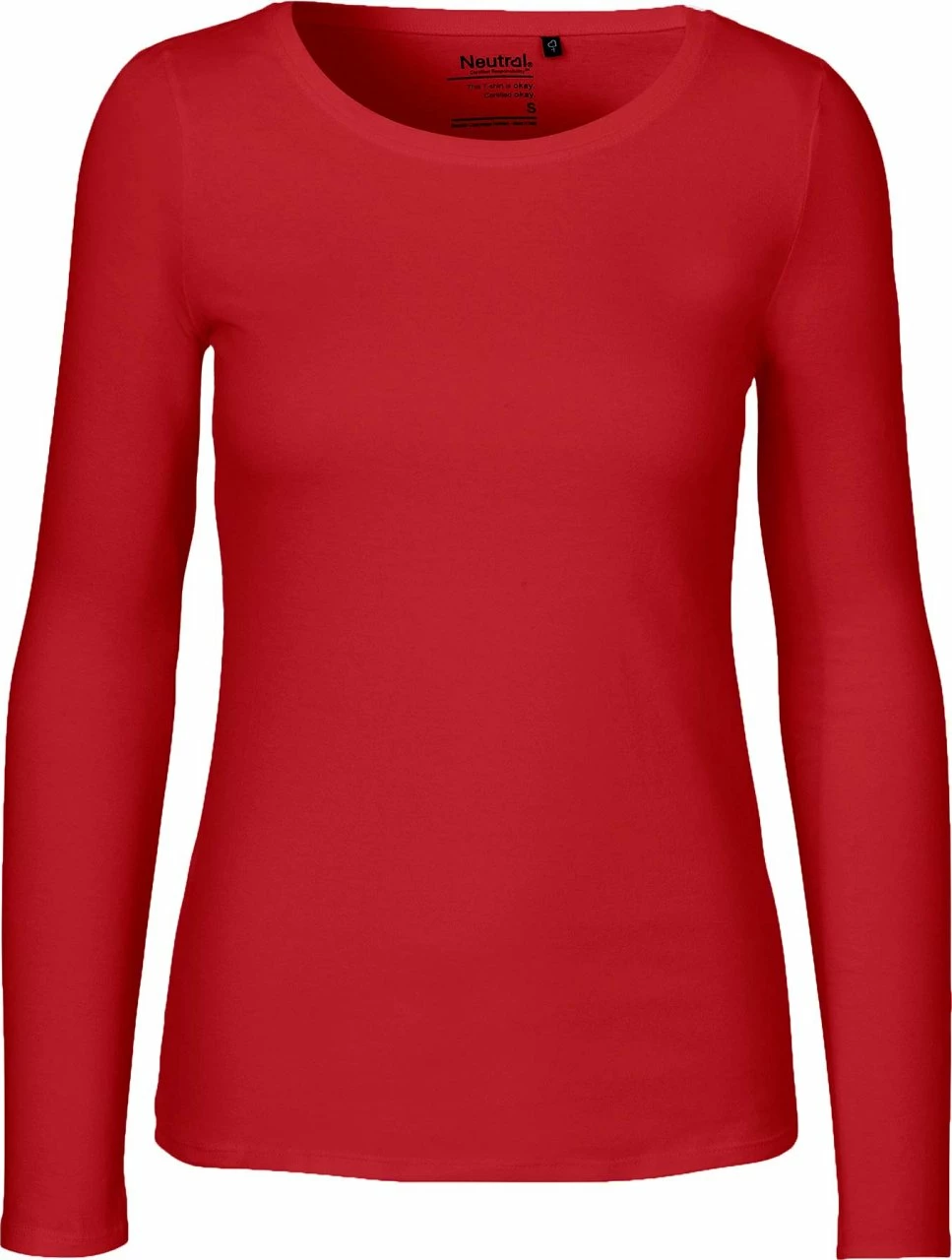 Neutral Longsleeve Aus Fairtrade Bio-Baumwolle - Rot 3 Neutral Longsleeve Aus Fairtrade Bio-Baumwolle - Rot