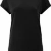 Organic Rolled Sleeve T-Shirt - Black -Grundstoff Verkaufsladen Rolled Up Sleeve Shirt black organic EP16 1280x1280