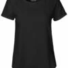 Neutral Roll Up Sleeve T-Shirt Aus Fairtrade Bio-Baumwolle - Schwarz -Grundstoff Verkaufsladen Rolled Up Sleeve T Shirt bl 1280x1280