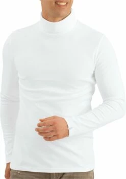 Rollkragen-Langarmshirt - Weiss -Grundstoff Verkaufsladen Rollkragen Shirt weiss 1280x1280