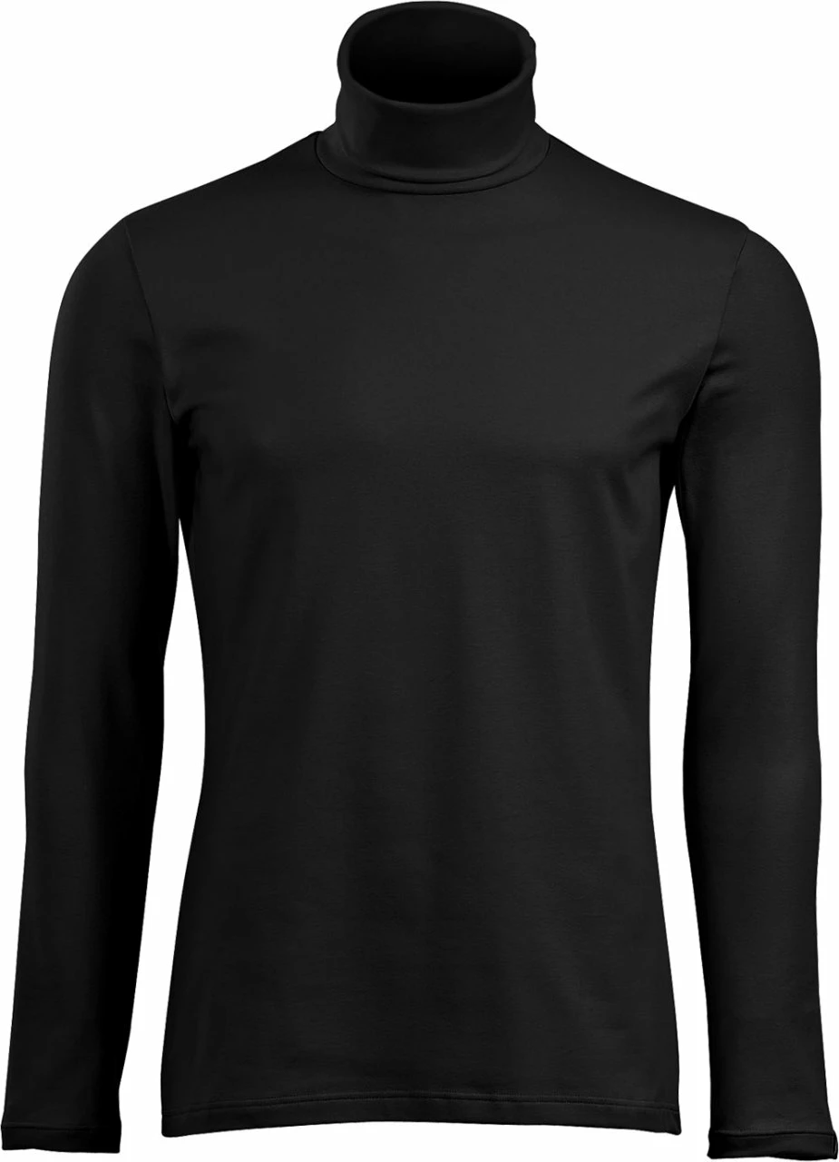 Rollkragen-Langarmshirt - Schwarz 3 Rollkragen-Langarmshirt - Schwarz