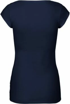 Neutral Roundneck T-Shirt Aus Fairtrade Bio-Baumwolle - Navy -Grundstoff Verkaufsladen Roundneck T Shirt Ladies navy Neutral Fairtrade back 1280x1280