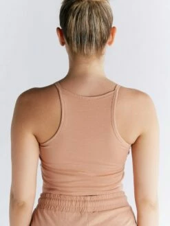 Crop Top Aus Bio-Baumwolle - Café Crema -Grundstoff Verkaufsladen Rueckansicht Bio Baumwoll Top 1217 070 1280x1280