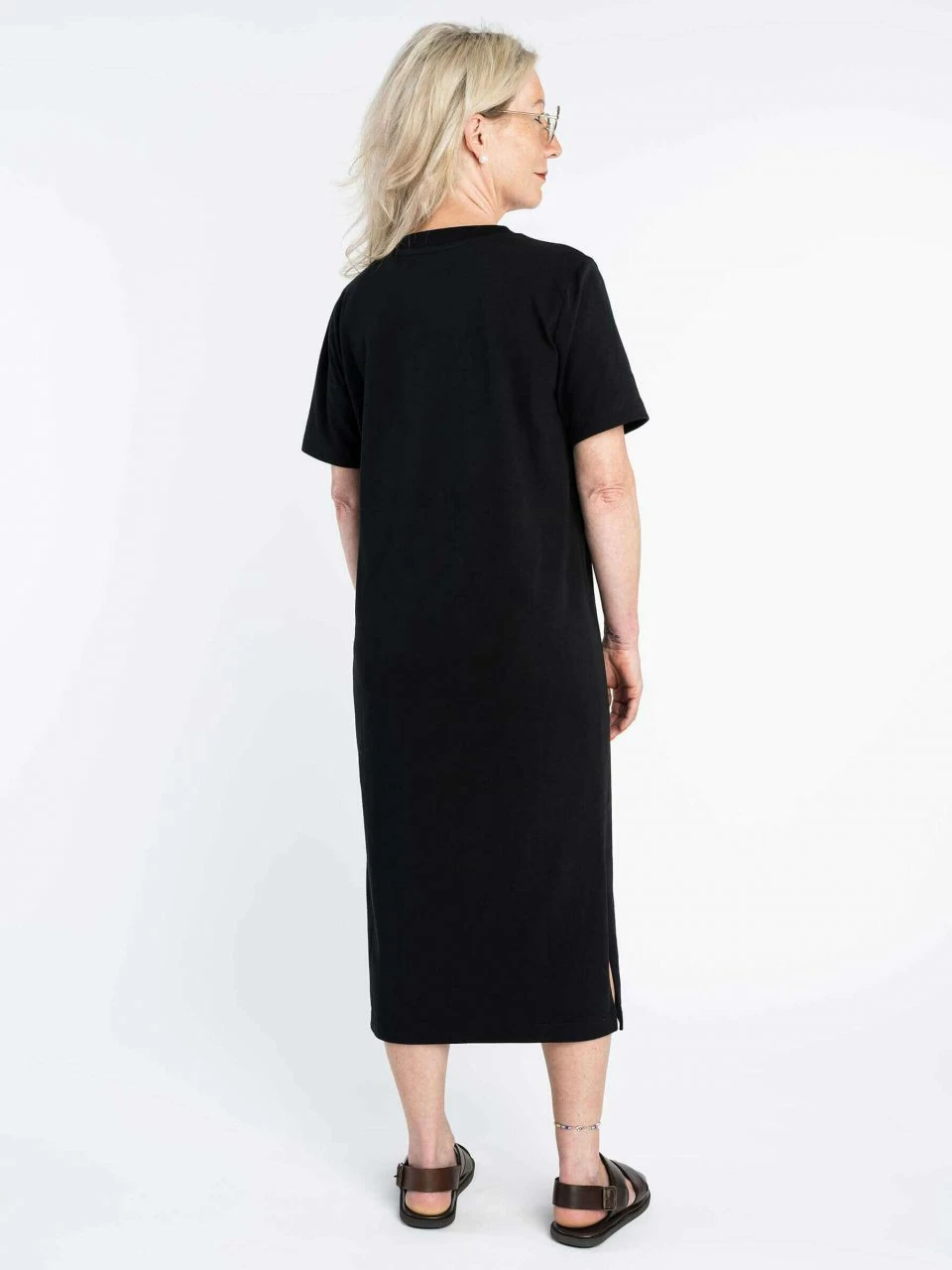 Mela Fairtrade Jersey-Kleid Latika Aus Bio-Baumwolle - Schwarz 6 Mela Fairtrade Jersey-Kleid Latika Aus Bio-Baumwolle - Schwarz – Bild 4