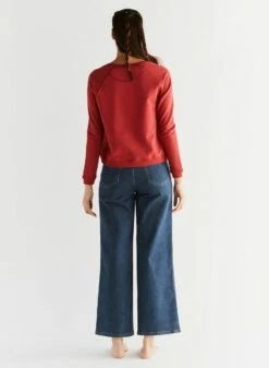 Wide Leg Jeans Aus Bio-Baumwolle - Lapis Blue 19 Wide Leg Jeans Aus Bio-Baumwolle - Lapis Blue -Grundstoff Verkaufsladen Rueckansicht Jeans Wide Leg vegan WE1009 231 1280x1280