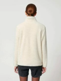 Unisex Sherpa-Jacke Aus Recyceltem Polyester - Natural -Grundstoff Verkaufsladen Rueckansicht Sherpa Jacke natural U883 007 1280x1280