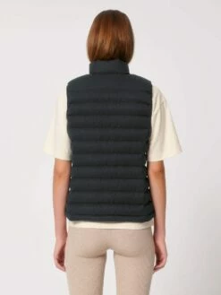 Steppweste Aus Recyceltem Polyester - Dark Heather Grey 12 Steppweste Aus Recyceltem Polyester - Dark Heather Grey -Grundstoff Verkaufsladen Rueckansicht Steppweste Frauen W899 651 1280x1280