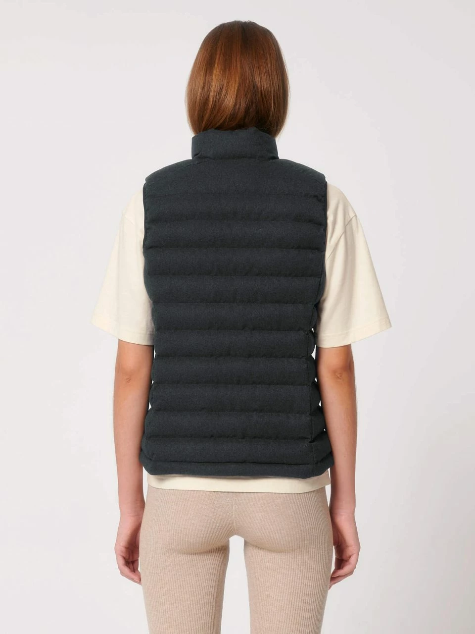 Steppweste Aus Recyceltem Polyester - Dark Heather Grey 7 Steppweste Aus Recyceltem Polyester - Dark Heather Grey – Bild 5