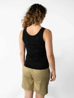 Mela Fairtrade Tanktop Vanita Aus Bio-Baumwolle - Schwarz -Grundstoff Verkaufsladen Rueckansicht Traeger Top Melawear Vanita bla 1280x1280