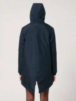 Unisex Padded Parka Aus Recyceltem Polyester - French Navy -Grundstoff Verkaufsladen Rueckansicht Uebergangsjacke leicht wattiert U841 727 1280x1280