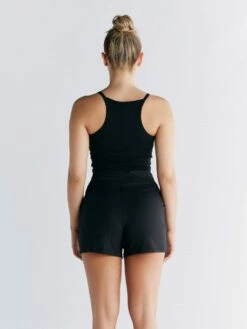 Crop Top Aus Bio-Baumwolle - Schwarz -Grundstoff Verkaufsladen Rueckansicht fair trade Albero 1217 021 1440 021 1280x1280