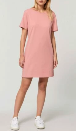 Jersey-Kleid Aus Bio-Baumwolle - Canyon Pink -Grundstoff Verkaufsladen STDW144 038 Jersey Kleid canyon pink Biobaumwolle nachhaltig hergestellt fair 1280x1280