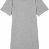 Jersey-Kleid Aus Bio-Baumwolle - Heather Grey -Grundstoff Verkaufsladen STDW144 250 Jersey Kleid faire Herstellung grau meliert Bio Baumwolle 1280x1280