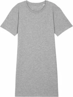Jersey-Kleid Aus Bio-Baumwolle - Heather Grey