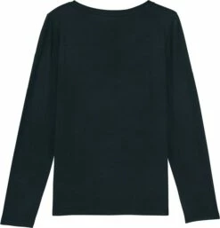 Longsleeve Aus Bio-Baumwolle - Black - 3er-Pack 9 Longsleeve Aus Bio-Baumwolle - Black - 3er-Pack -Grundstoff Verkaufsladen STTW021 002 Langarmshirt fair trade Biobaumwolle black Ladies Rueckansicht 1280x1280 1