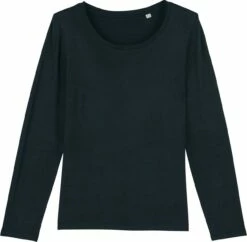 Grundstoff Verkaufsladen -Grundstoff Verkaufsladen STTW021 002 Longsleeve Damen schwarz Bio Baumwolle faire Herstellung 1280x1280 1