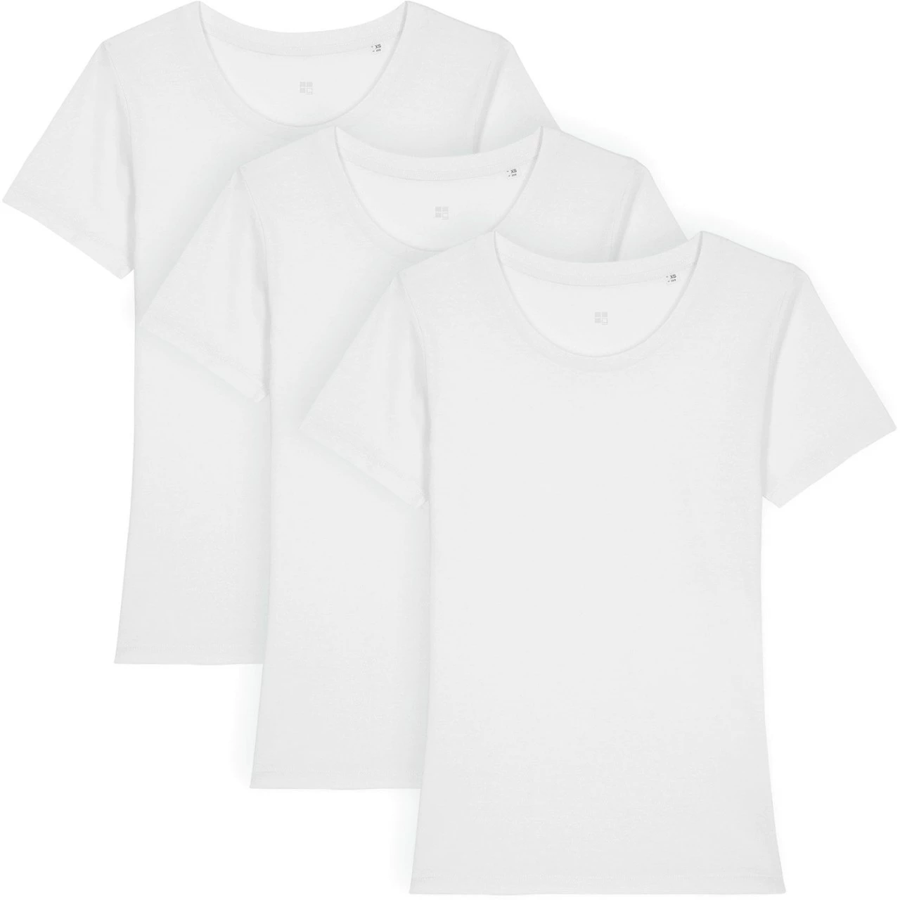 T-Shirt Aus Bio-Baumwolle - White - 3er-Pack 3 T-Shirt Aus Bio-Baumwolle - White - 3er-Pack