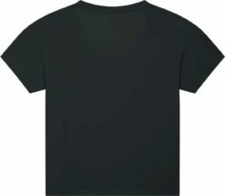 Weites T-Shirt Aus Bio-Baumwolle - Black -Grundstoff Verkaufsladen STTW036 002 Shirt schwarz Damen locker leicht Biobaumwolle fair Rueckansicht 1280x1280