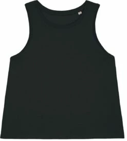 Kurzes Tank-Top Aus Bio-Baumwolle - Black