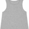 Kurzes Tank-Top Aus Bio-Baumwolle - Heather Grey 1 Kurzes Tank-Top Aus Bio-Baumwolle - Heather Grey -Grundstoff Verkaufsladen STTW038 250 Tank Top grau Damen laessig kurz Biobaumwolle hoch geschlossen fair 1280x1280