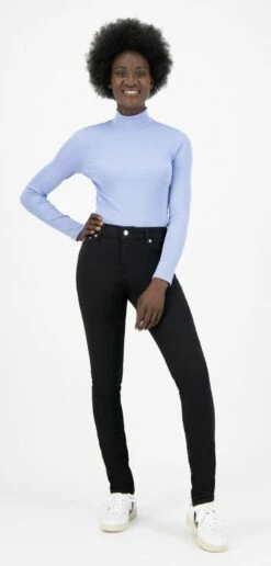 Skinny Fit Jeans Hazen - Dip Dry -Grundstoff Verkaufsladen Skinny Hazen Dip Dry Damen Jeans hohe Leibhoehe faire Herstellung model 1280x1280