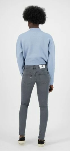 Skinny Fit Jeans Lilly - Grey -Grundstoff Verkaufsladen Skinny Lilly MUD grey eng Biobaumwolle hinten 1280x1280