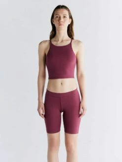 Crop Top Aus Bio-Baumwolle - Rosarot -Grundstoff Verkaufsladen Sportswear Albero Bio Baumwolle 1217 069 1417 069 1280x1280