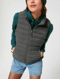 Steppweste Aus Recyceltem Polyester - Deep Metal Heather Grey -Grundstoff Verkaufsladen Steppweste aus rec Polyester W899 094 1280x1280