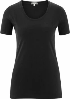 Basic Rundhals T-Shirt Aus Bio-Baumwolle - Black