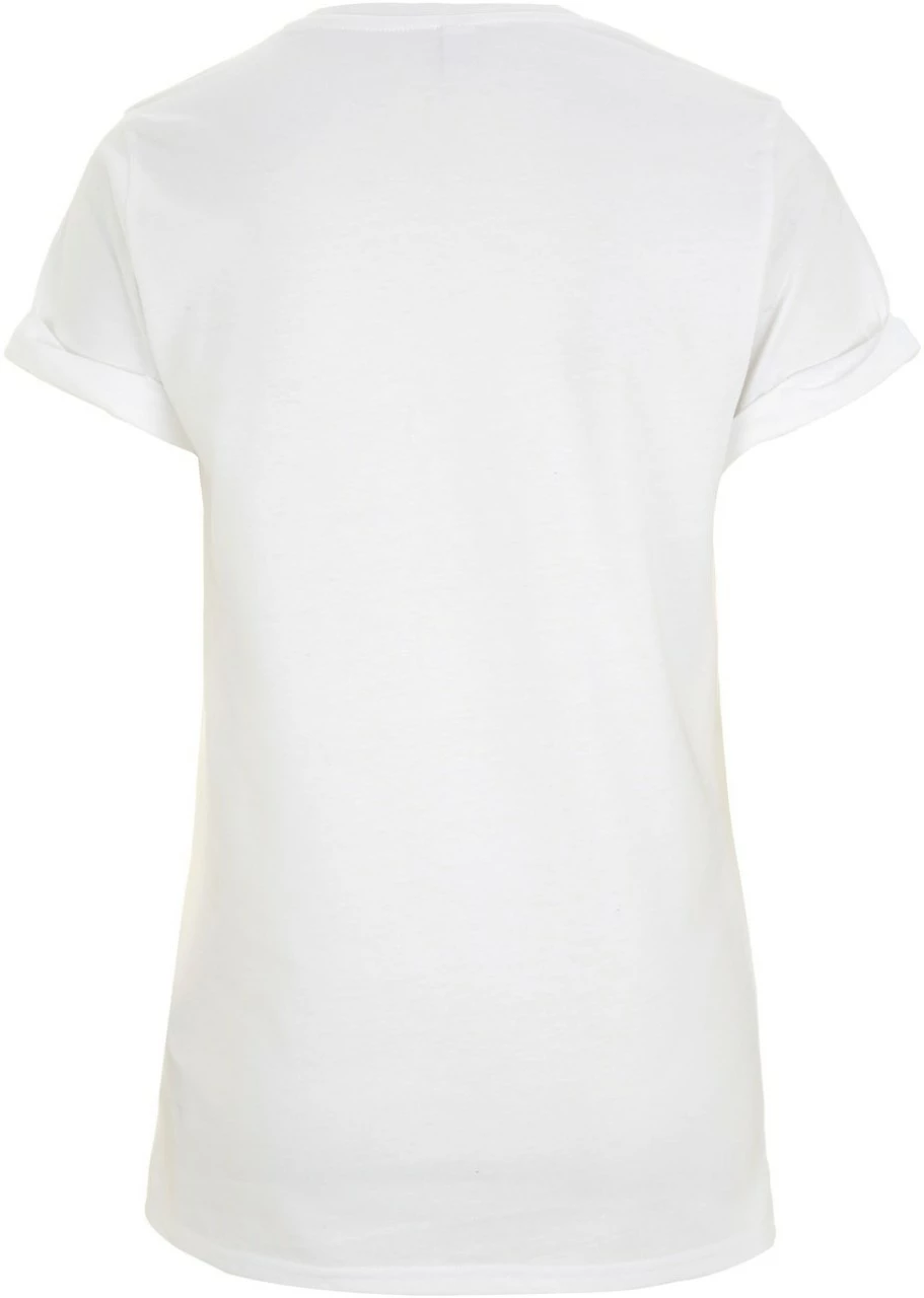 Organic Rolled-Up Sleeve T-Shirt - White 4 Organic Rolled-Up Sleeve T-Shirt - White – Bild 2