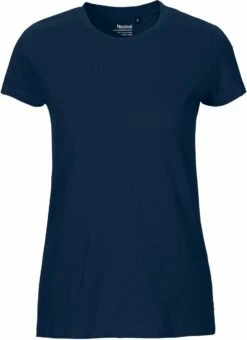 Neutral Fitted T-Shirt Aus Fairtrade Bio-Baumwolle - Navy