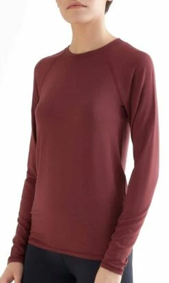 Active Longsleeve Aus Micromodal - Burgundy