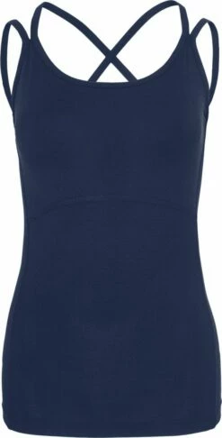 Active Spaghetti Top Aus Micromodal - Navy