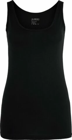 Trägershirt Aus Bio-Baumwolle - Schwarz