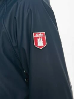 Derbe Regenmantel TRAVEBY - Navy/navy -Grundstoff Verkaufsladen Travel Friese FISHER RC OC 01 3981 010 063 navy blue striped 040 1280x1280