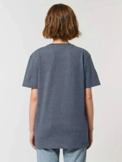 Unisex T-Shirt Aus Bio-Baumwolle & Recycelter Baumwolle - Re-navy -Grundstoff Verkaufsladen U787 601 hochwertiges Unisex Shirt Rueckansicht vegan aus recycelter Baumwolle umweltschonende Herstellung 1280x1280