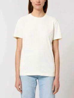 Unisex T-Shirt Aus Bio-Baumwolle & Recycelter Baumwolle - Re-white -Grundstoff Verkaufsladen U787 602 hochwertig verarbeitetes Bio Baumwoll Shirt in naturweiss meliert vegan Unisex 1280x1280