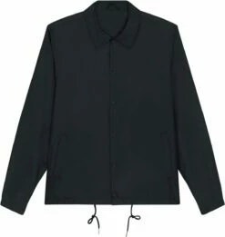 Unisex Coach Jacket Aus Recyceltem Polyester - Black