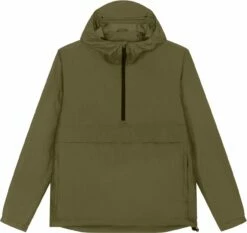 Unisex Pull-Over Jacke Aus Recyceltem Polyester - British Khaki