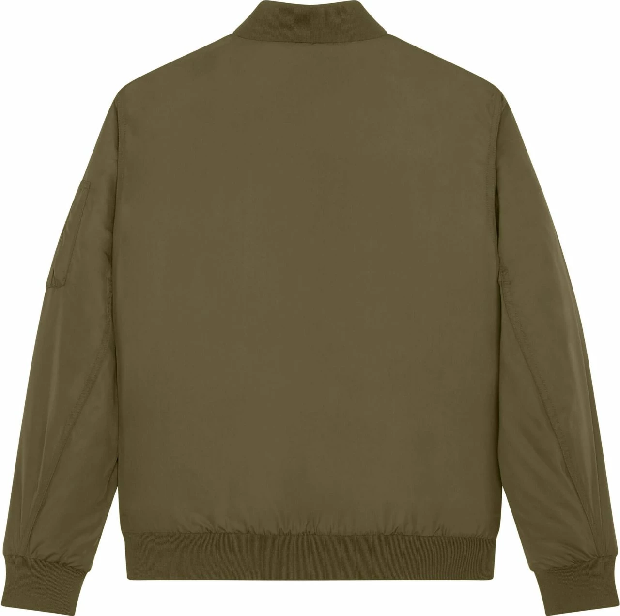 Unisex Bomber Jacke Aus Recyceltem Polyester - British Khaki 4 Unisex Bomber Jacke Aus Recyceltem Polyester - British Khaki – Bild 2