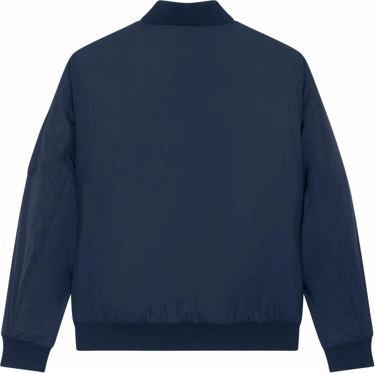 Unisex Bomber Jacke Aus Recyceltem Polyester - French Navy 4 Unisex Bomber Jacke Aus Recyceltem Polyester - French Navy – Bild 2