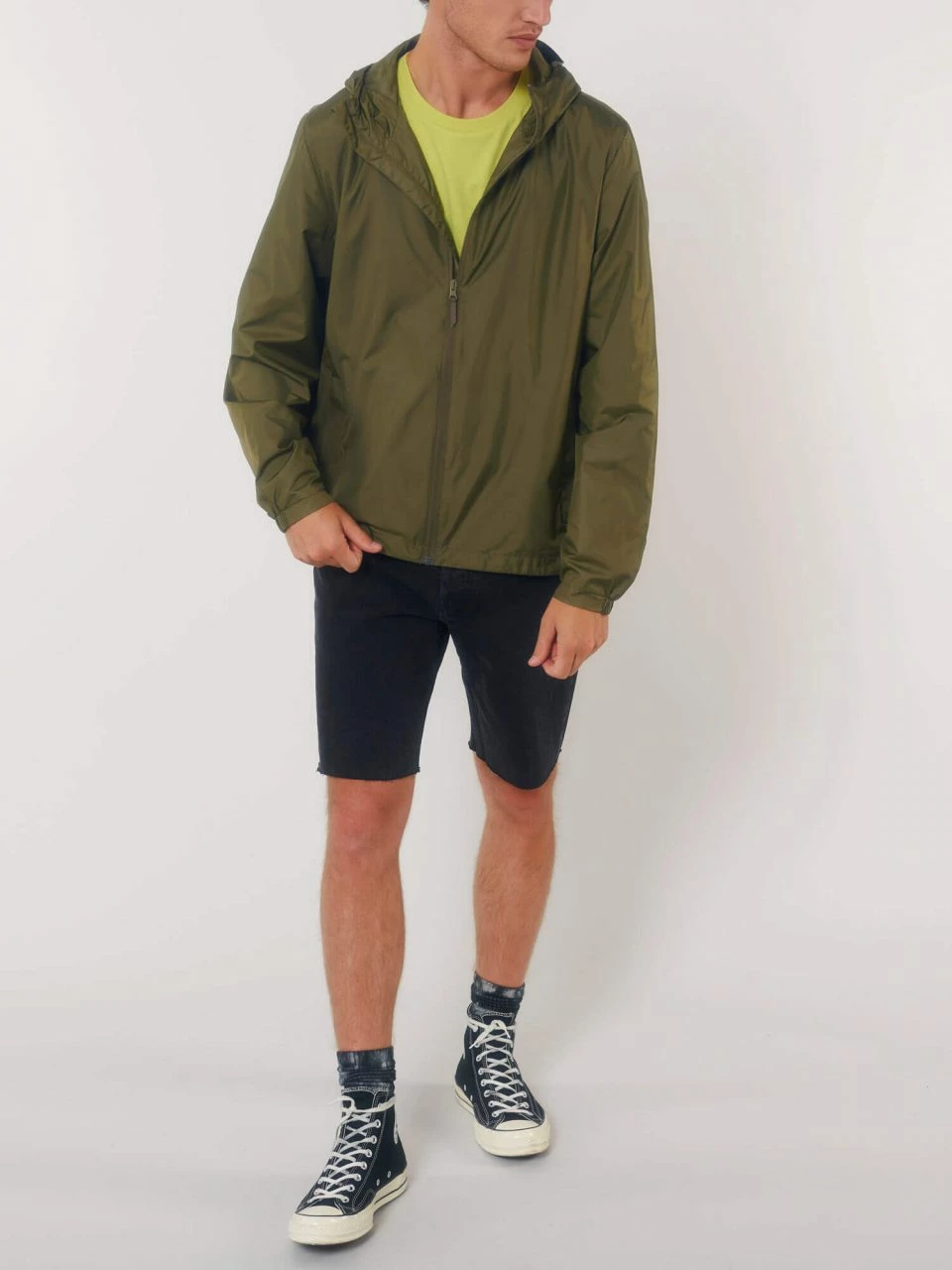 Unisex Windbreaker Aus Recyceltem Polyester - British Khaki 13 Unisex Windbreaker Aus Recyceltem Polyester - British Khaki – Bild 11