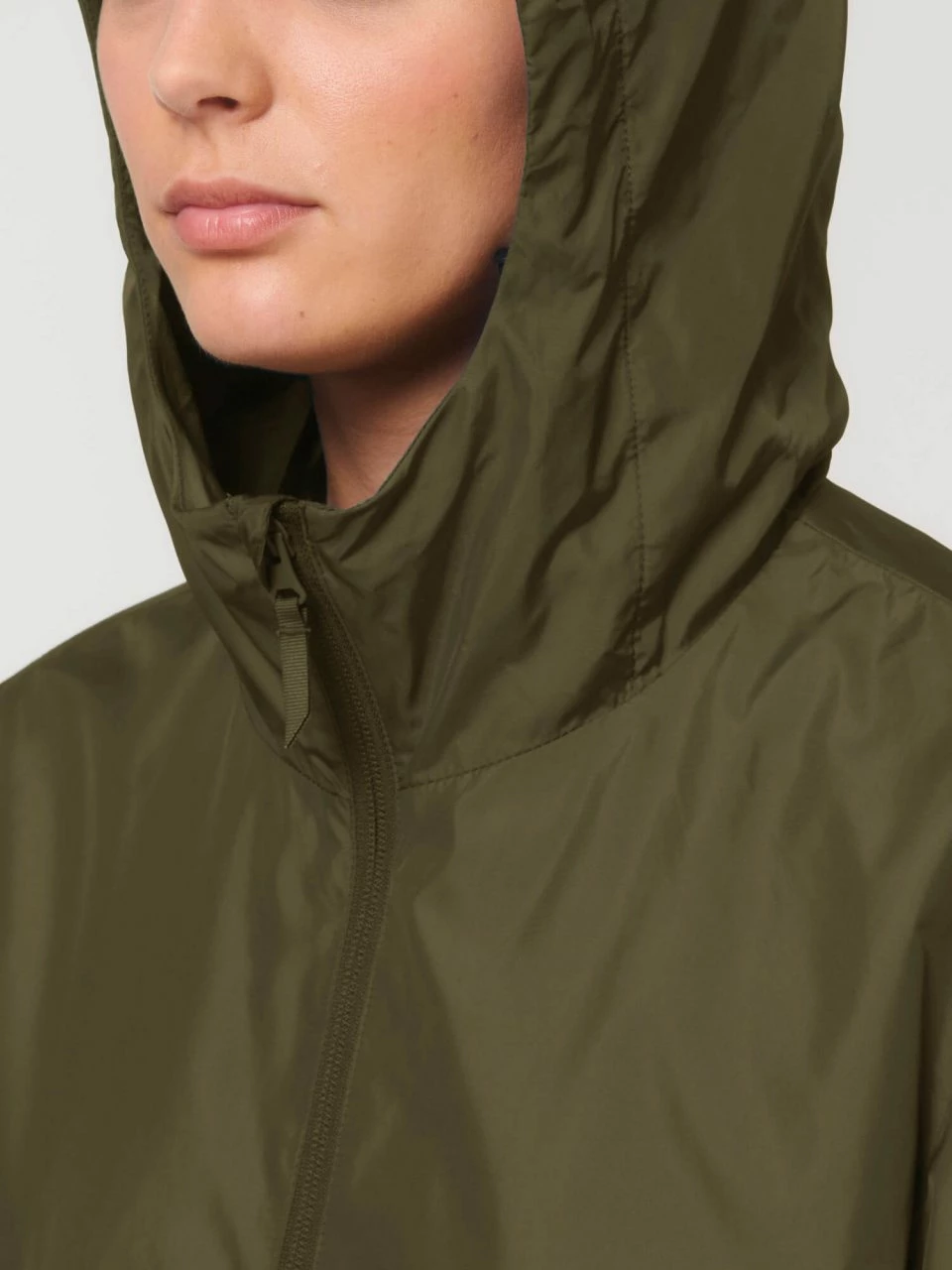 Unisex Windbreaker Aus Recyceltem Polyester - British Khaki 11 Unisex Windbreaker Aus Recyceltem Polyester - British Khaki – Bild 9