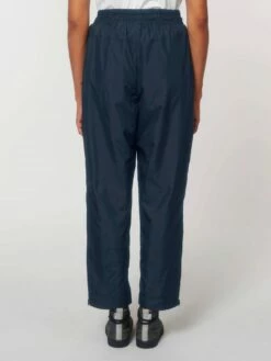 Unisex Multifunktionshose Aus Recyceltem Polyester - French Navy -Grundstoff Verkaufsladen U847 727 5 Rueckansicht leichte Sporthose mit Mesh Gewebe mit geradem Schnitt ideal auch zum ueberziehen 1280x1280