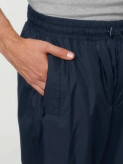 Unisex Multifunktionshose Aus Recyceltem Polyester - French Navy -Grundstoff Verkaufsladen U847 727 8 oekofaire Sporthose lockere Passform mit verschliessbaren Seitentaschen elastischem Bund mit Gummizug vegan 1280x1280